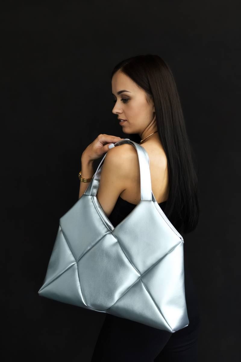 Женская сумка MT.Style ROMB2 silver
