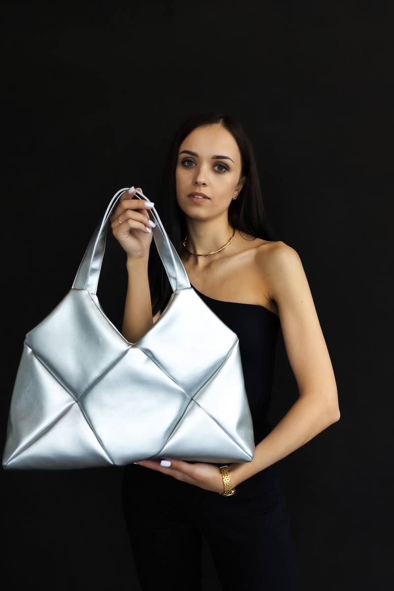 Женская сумка MT.Style ROMB2 silver