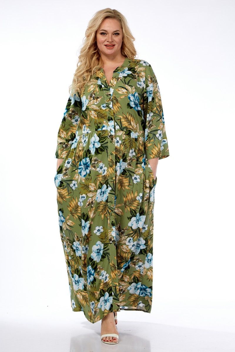 Платья Celentano lite 5003.2 оливковый