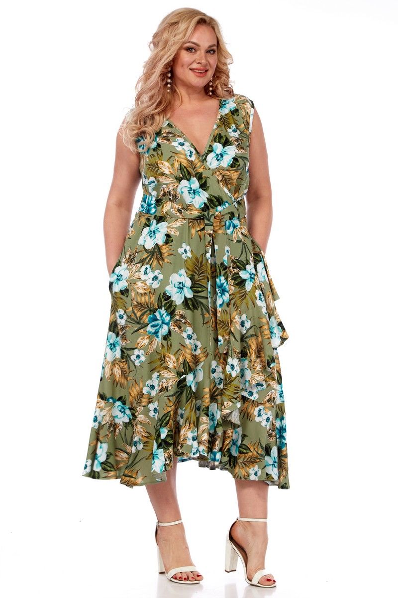 Платья Celentano lite 5007.2 оливковый