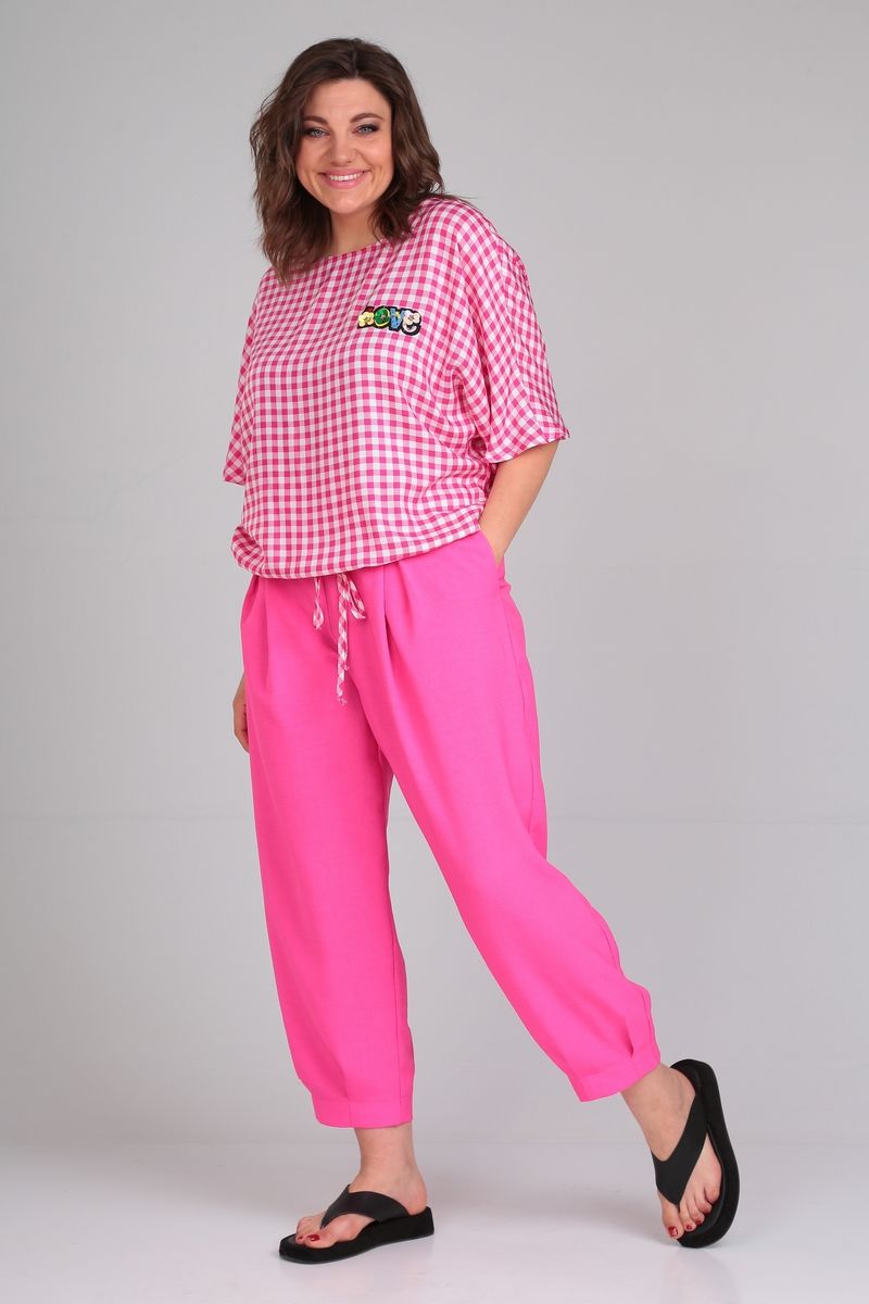 Брючный комплект Michel chic 1342 розовый