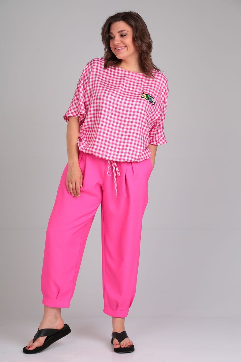 Брючный комплект Michel chic 1342 розовый