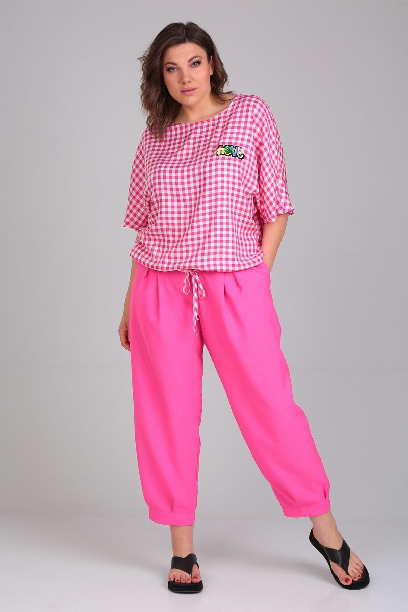 Брючный комплект Michel chic 1342 розовый