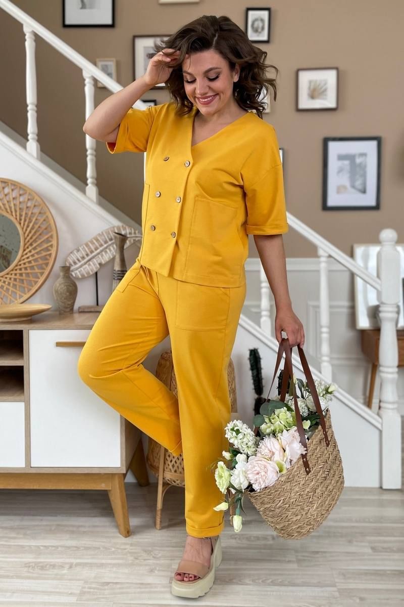 Брючный комплект Rumoda 2136 горчица