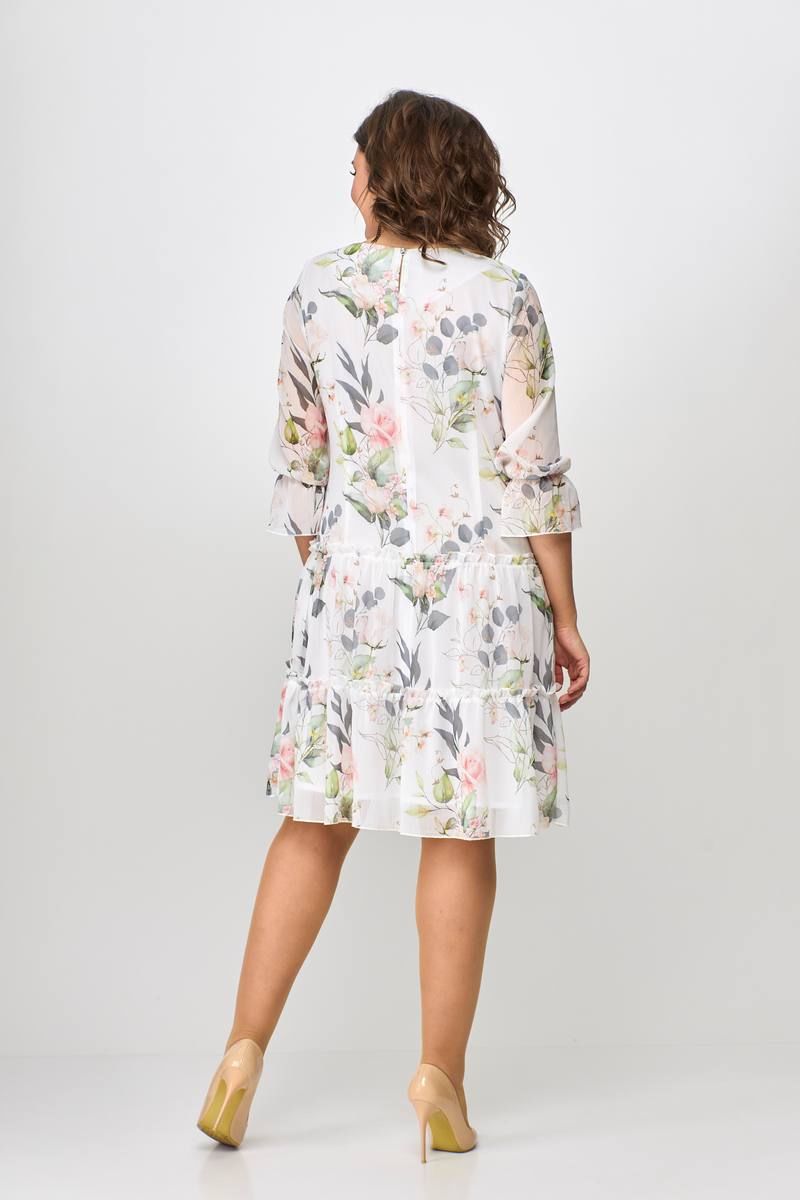 Платья Moda Versal П2328 молочный+цветы
