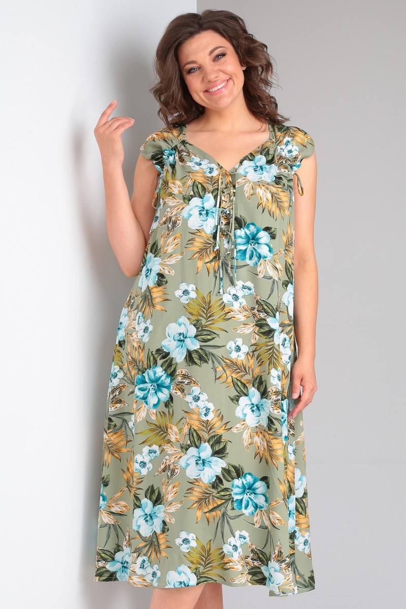 Платья Celentano lite 5013.1 оливковый