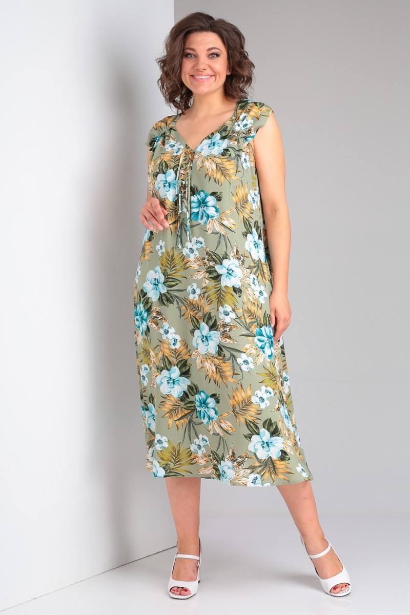 Платья Celentano lite 5013.2 оливковый