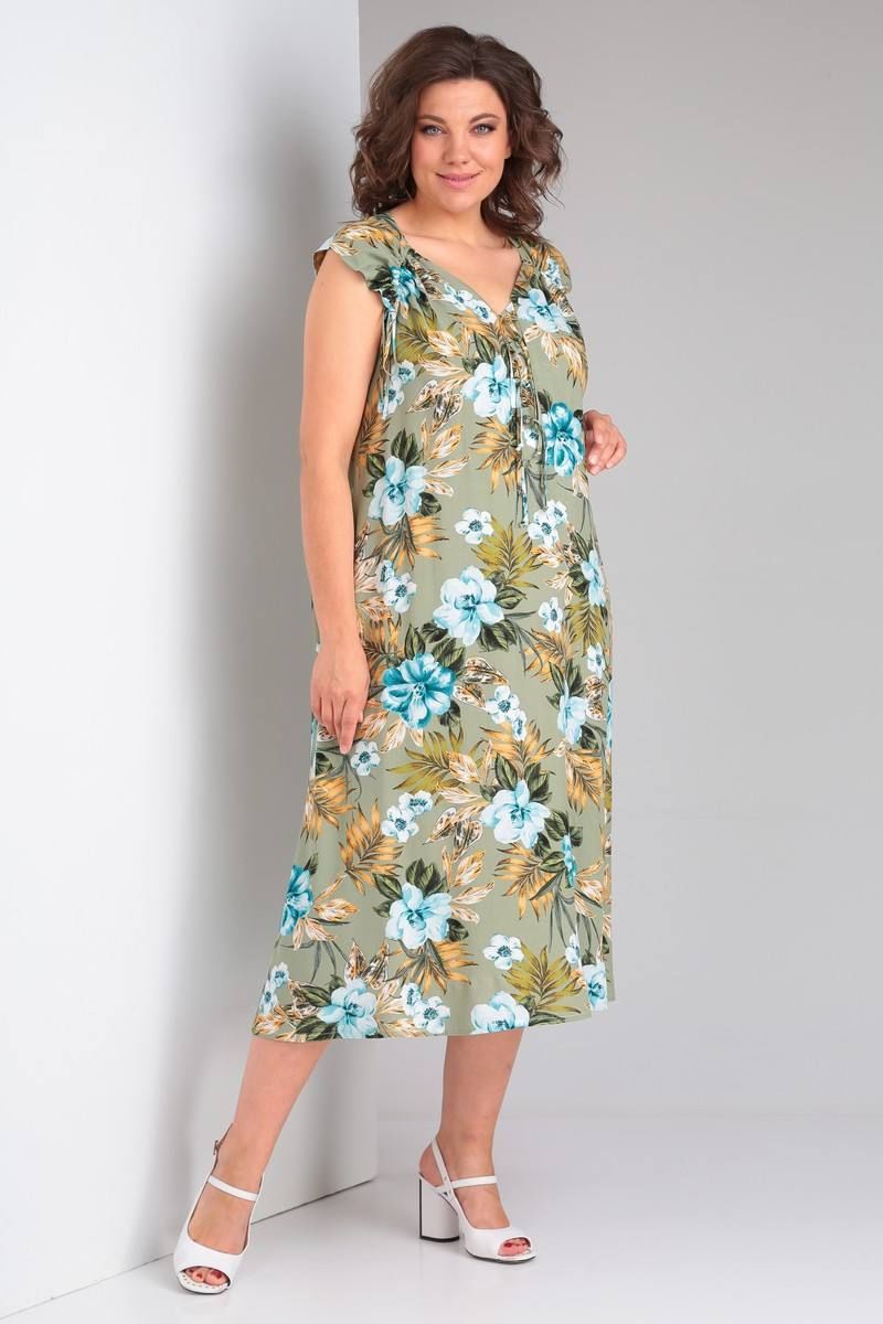 Платья Celentano lite 5013.2 оливковый