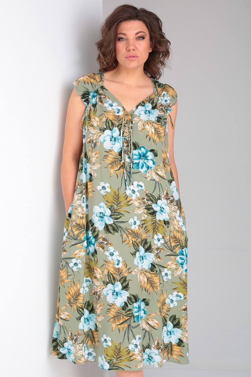 Платья Celentano lite 5013.2 оливковый