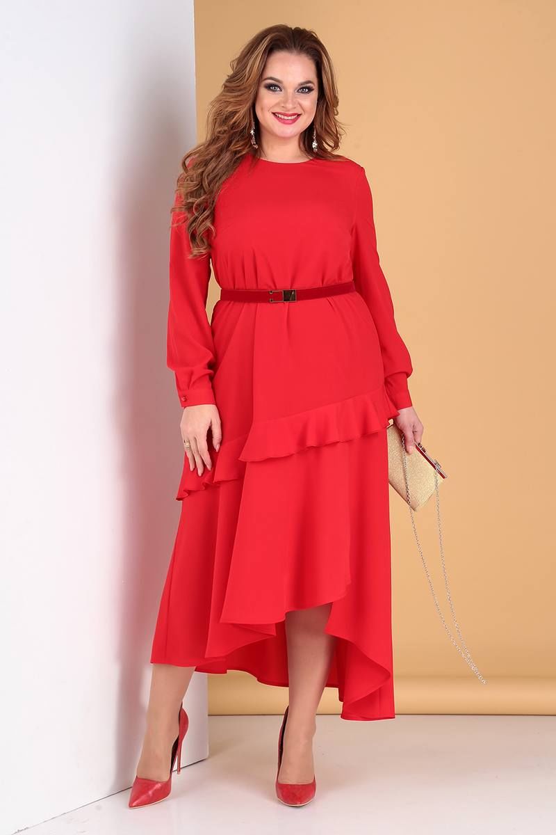 Платья Liona Style 722 красный
