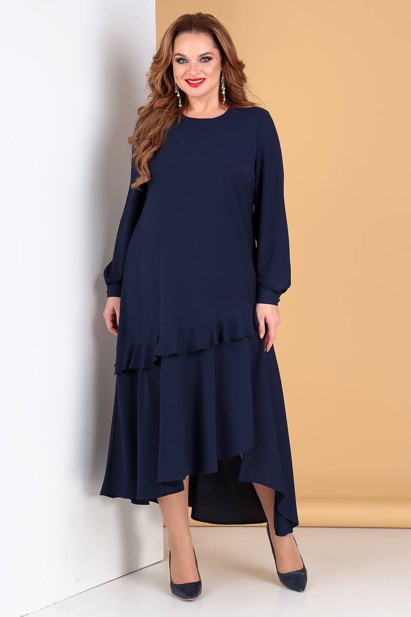 Платья Liona Style 722 темно-синий
