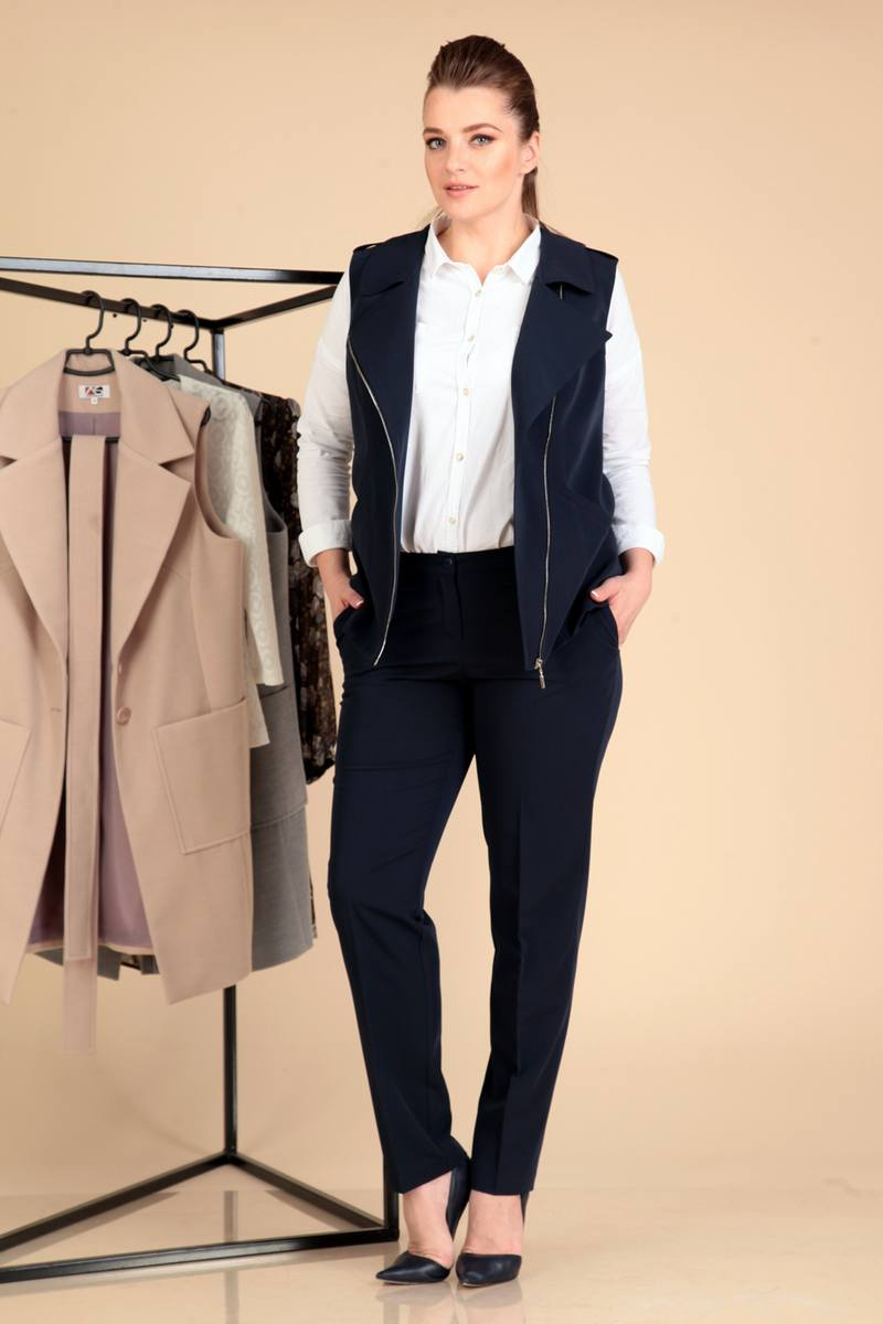 Брючный комплект Liona Style 595 темно-синий