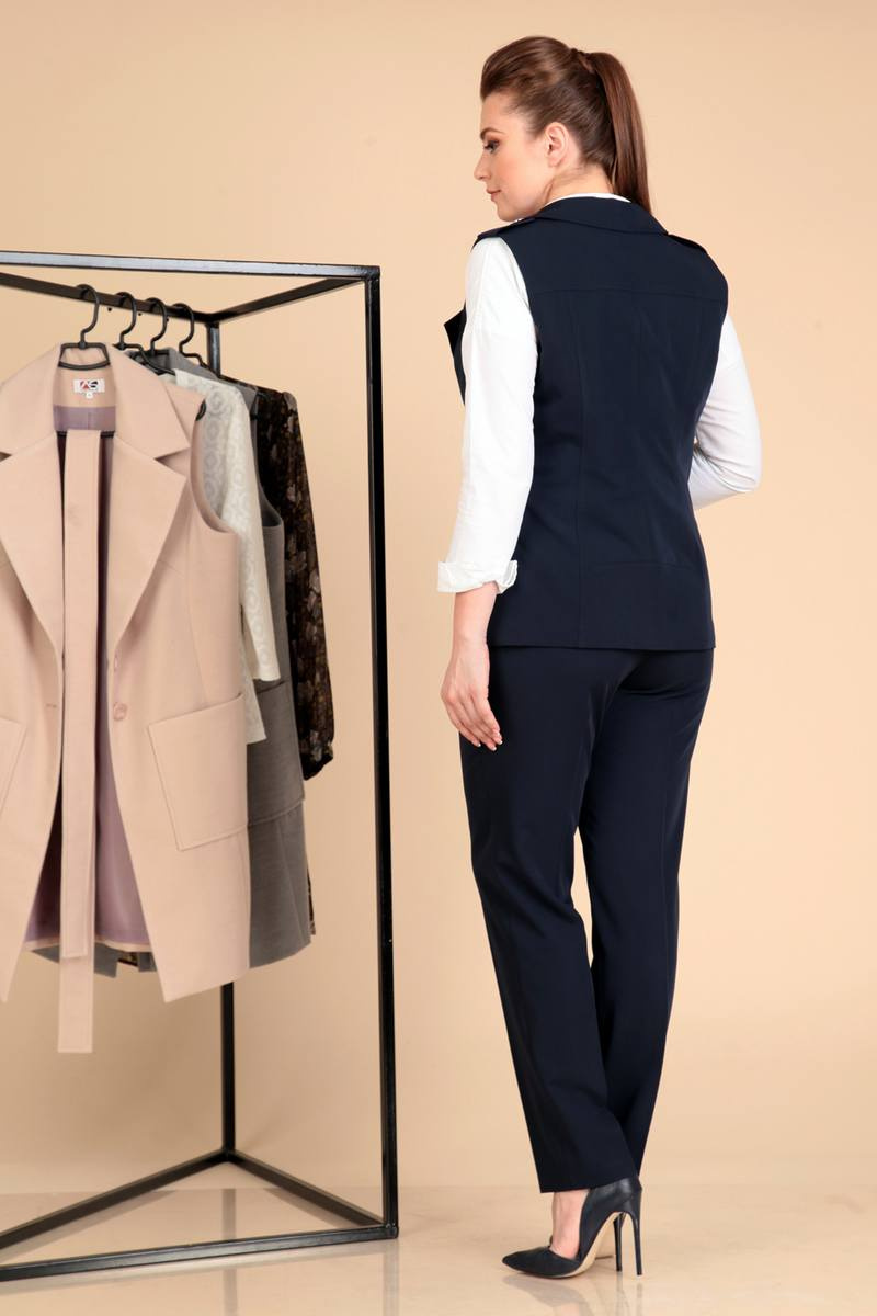 Брючный комплект Liona Style 595 темно-синий