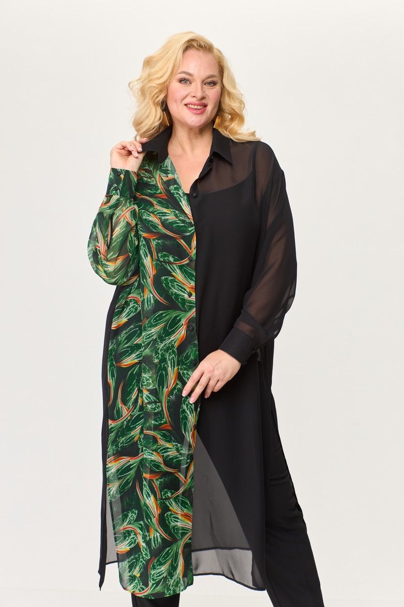 Рубашки Avenue Fashion 0315-1 черный+дизайн