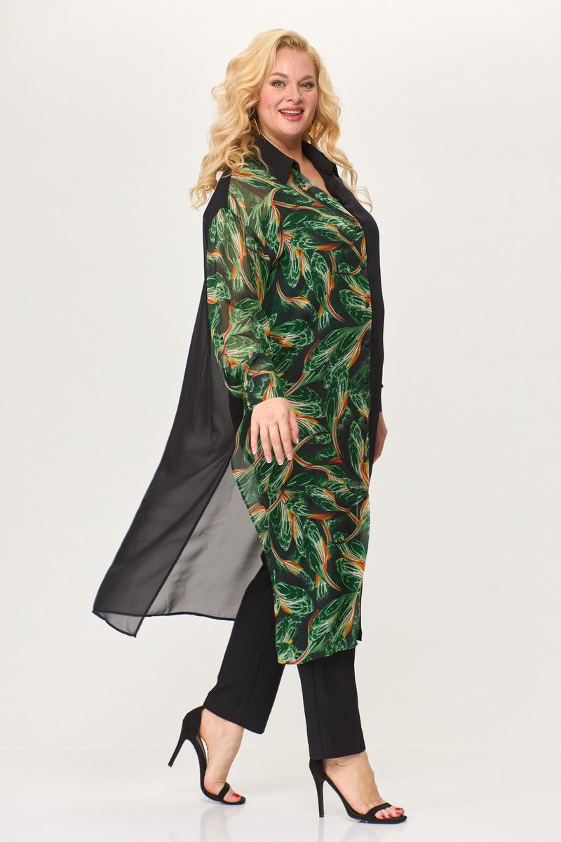 Рубашки Avenue Fashion 0315-1 черный+дизайн