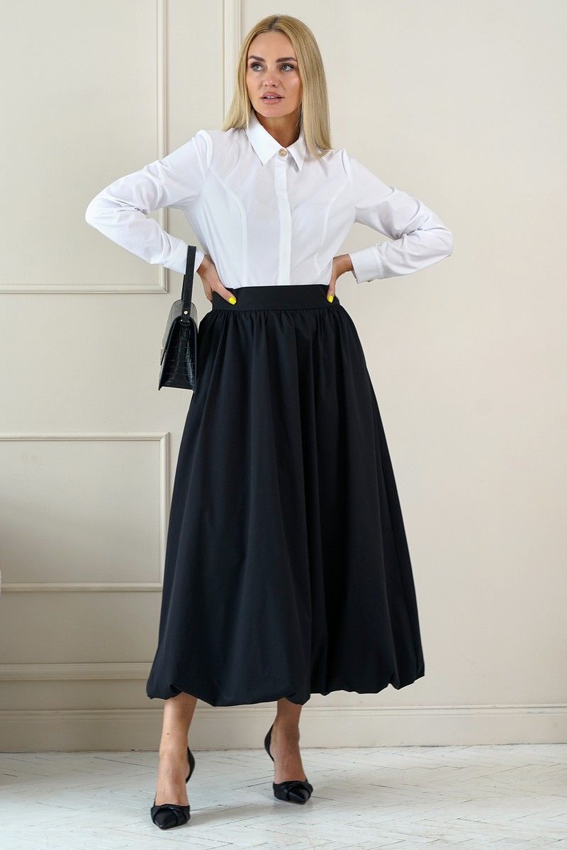 Юбочный комплект Alani Collection 1951 белый,черный
