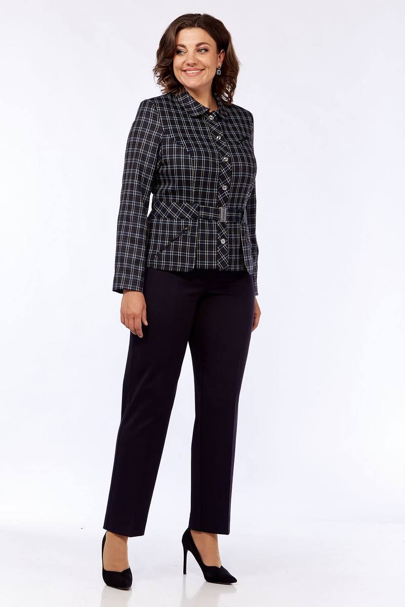 Брючный костюм Lady Style Classic 564 т.синий