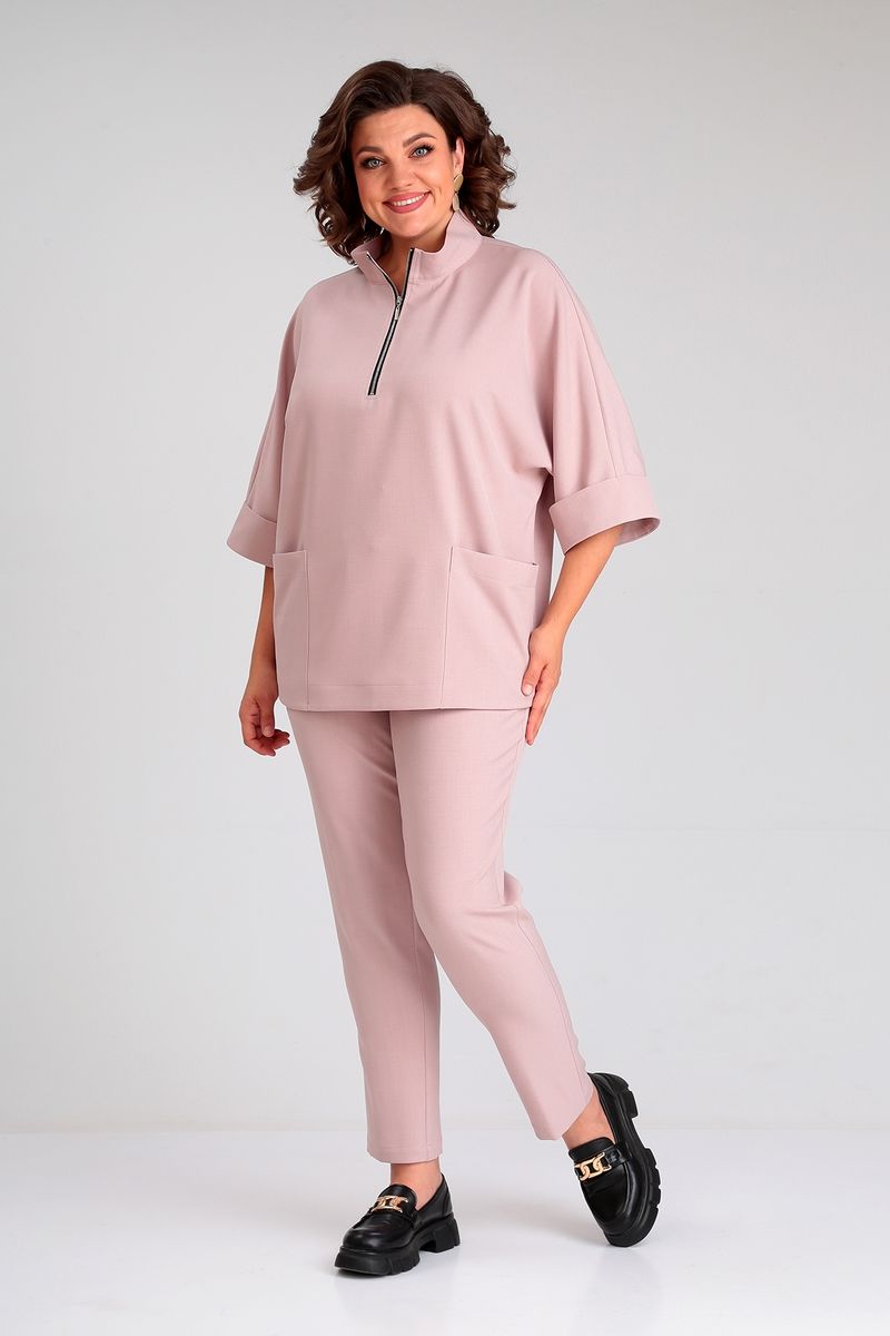 Брючный комплект Liona Style 862 пудра
