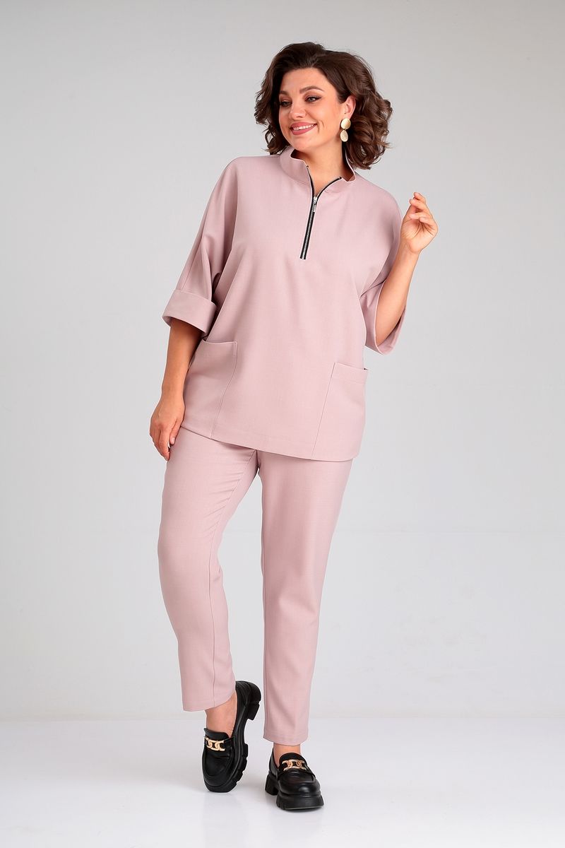 Брючный комплект Liona Style 862 пудра