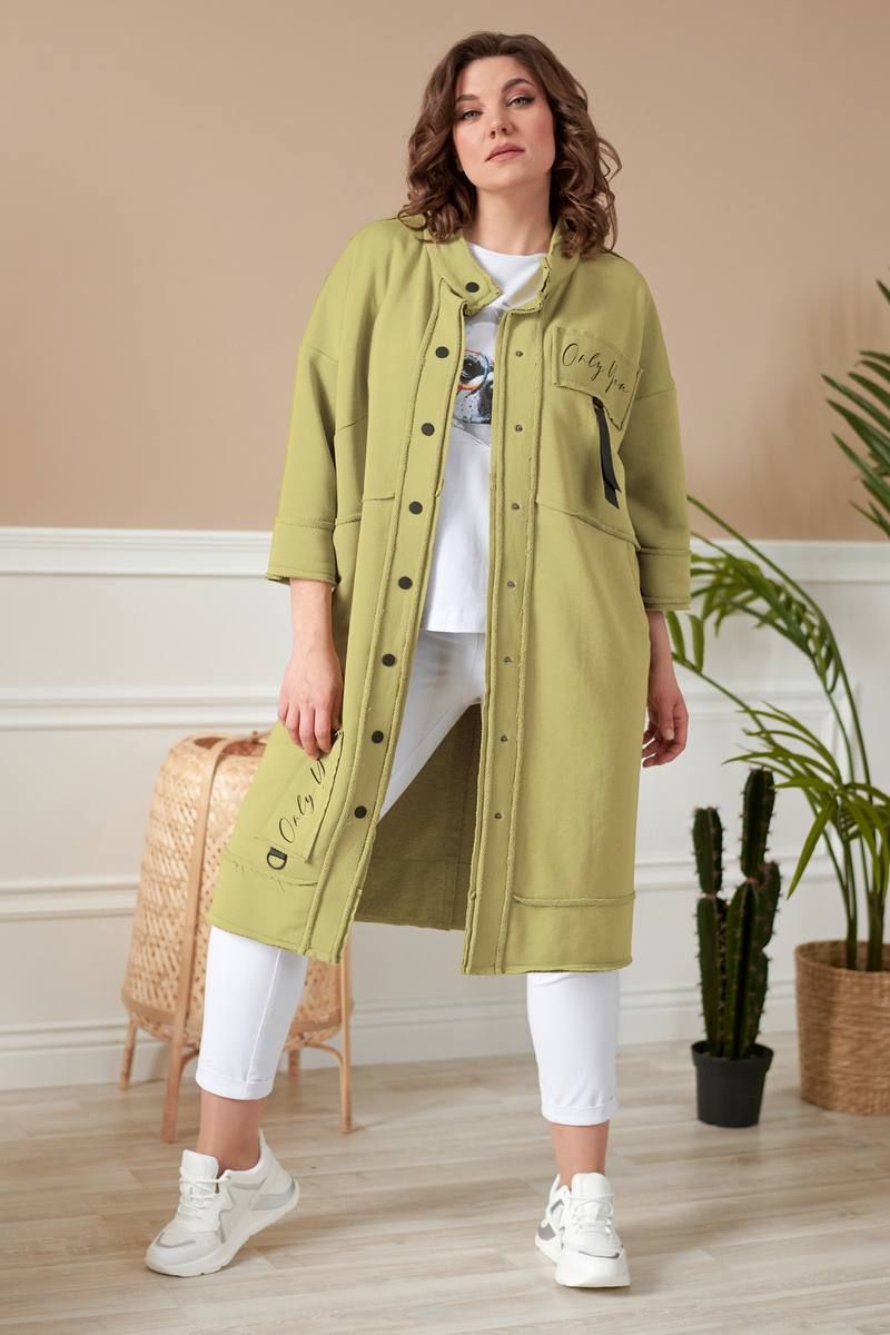 Кардиганы Rumoda 2019/1 оливковый