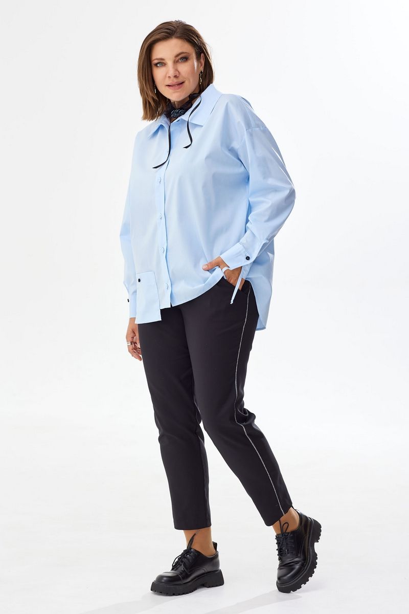 Блузы BegiModa 4066 голубой
