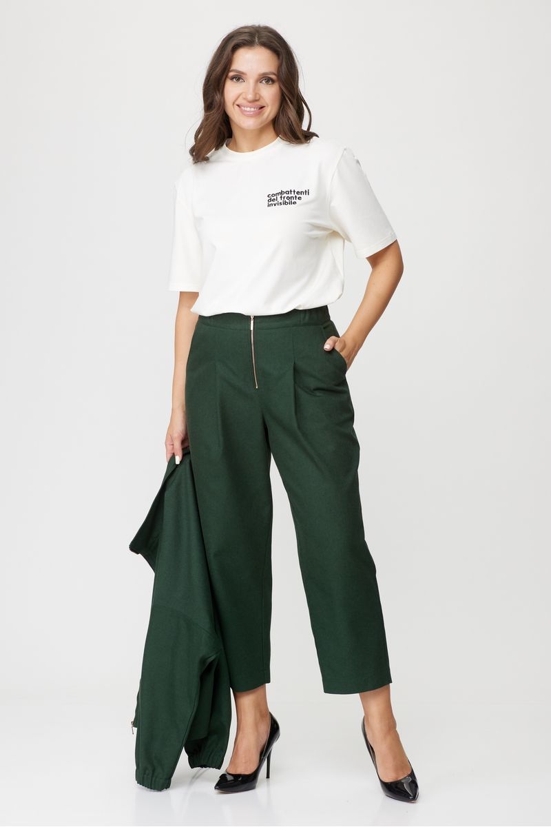 Брючный комплект Michel chic 1351 зеленый