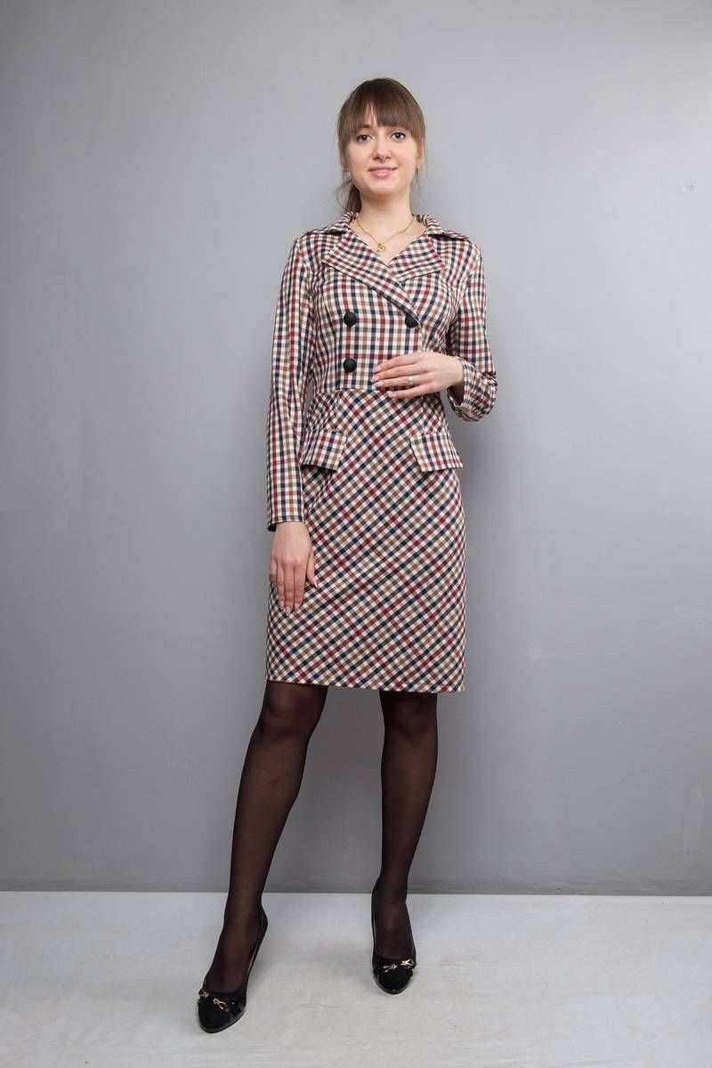 Платья Mita ЖМ1022 клетка