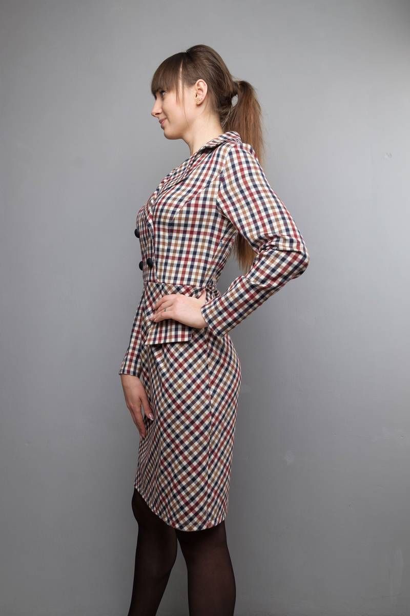 Платья Mita ЖМ1022 клетка