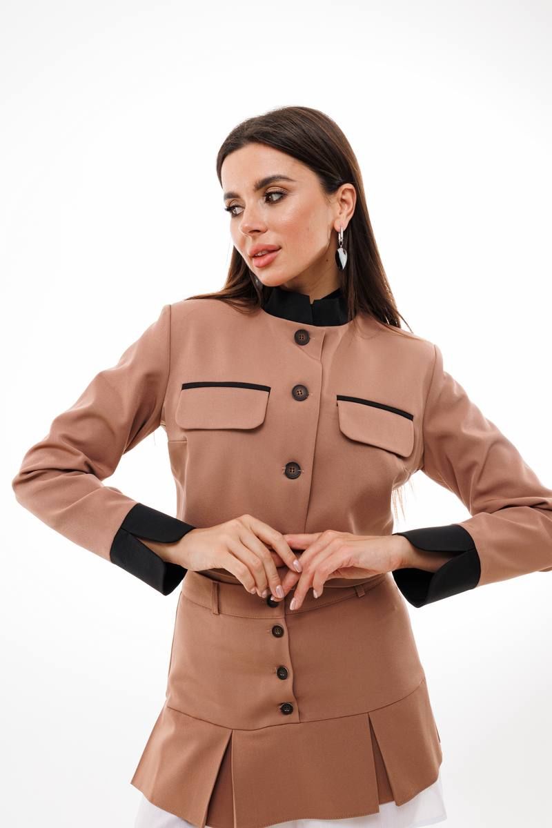 Юбочный костюм Anelli 1356 капучино
