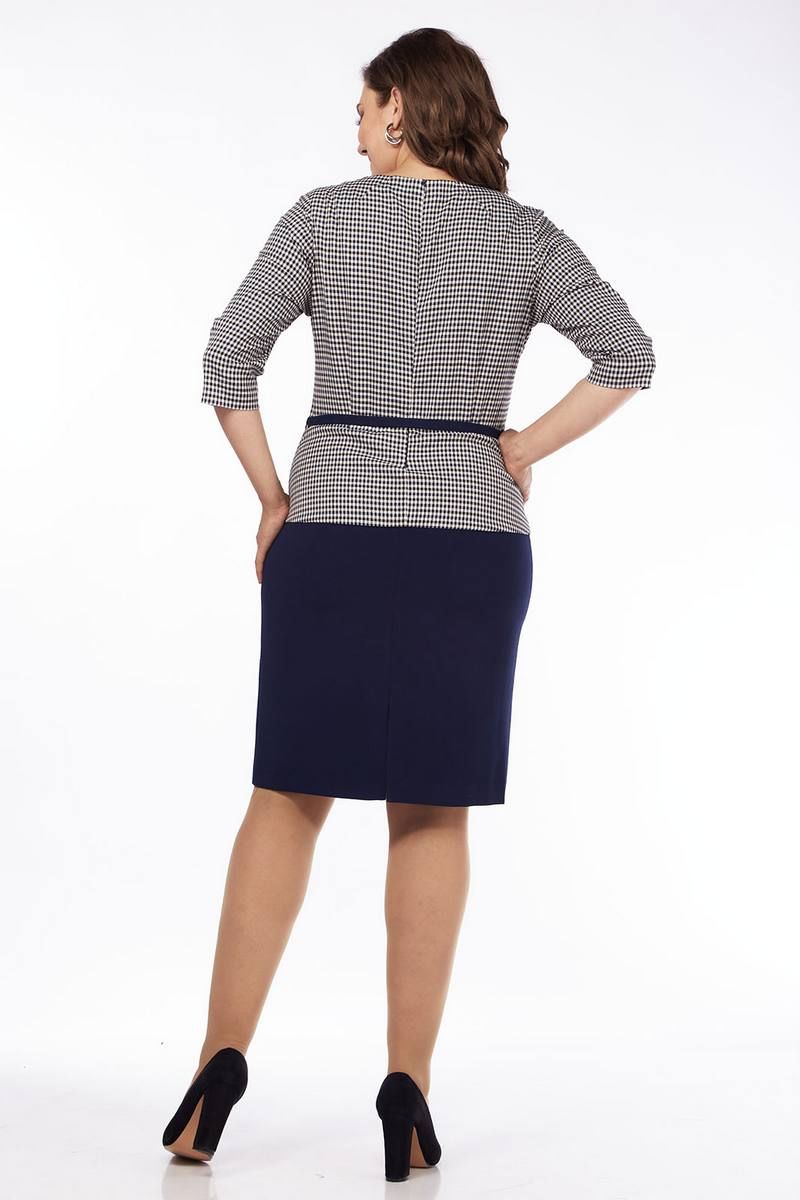 Платья Lady Style Classic 788/1 темно-синий_с_серым