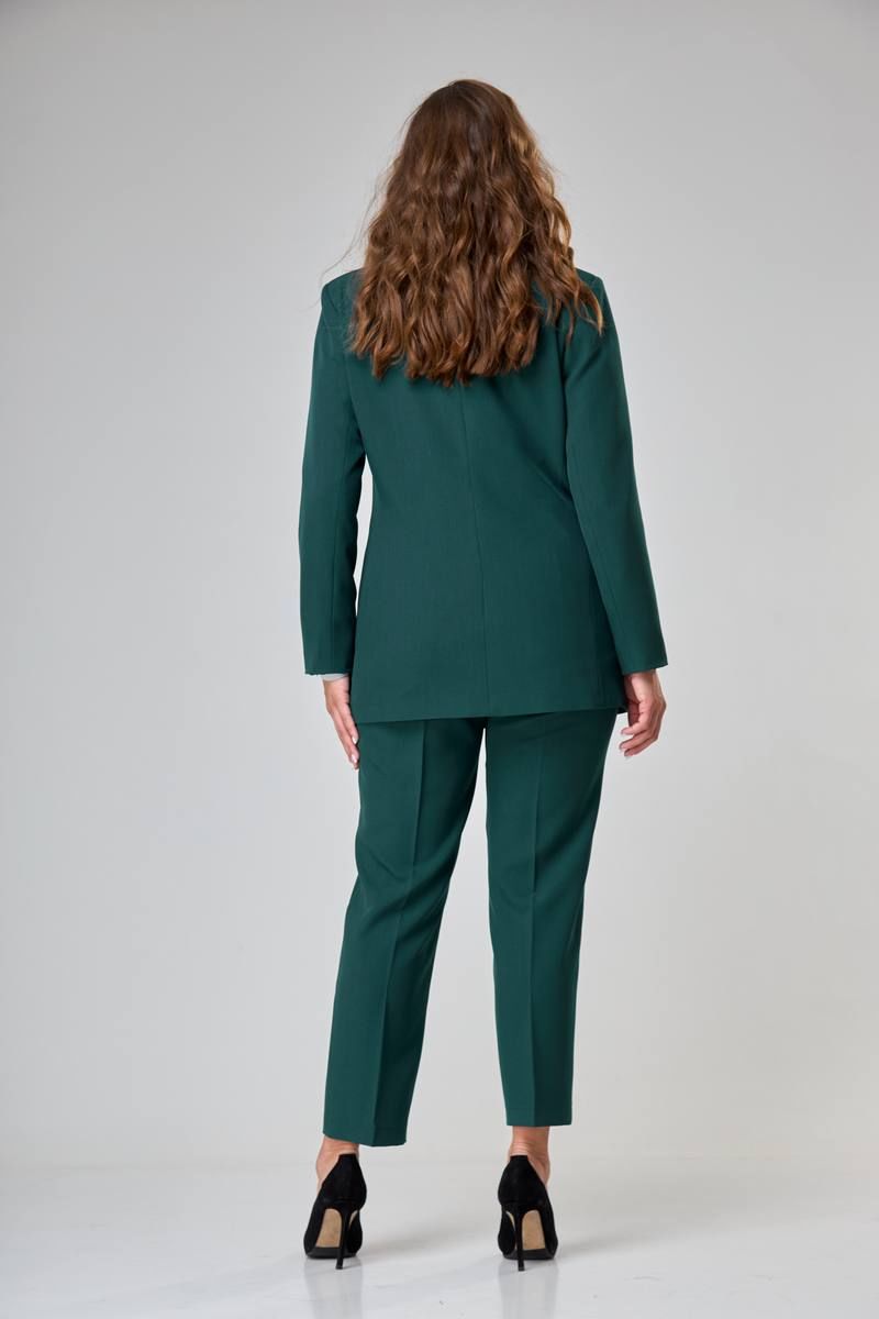 Брючный костюм ANASTASIA MAK 1141 изумрудный