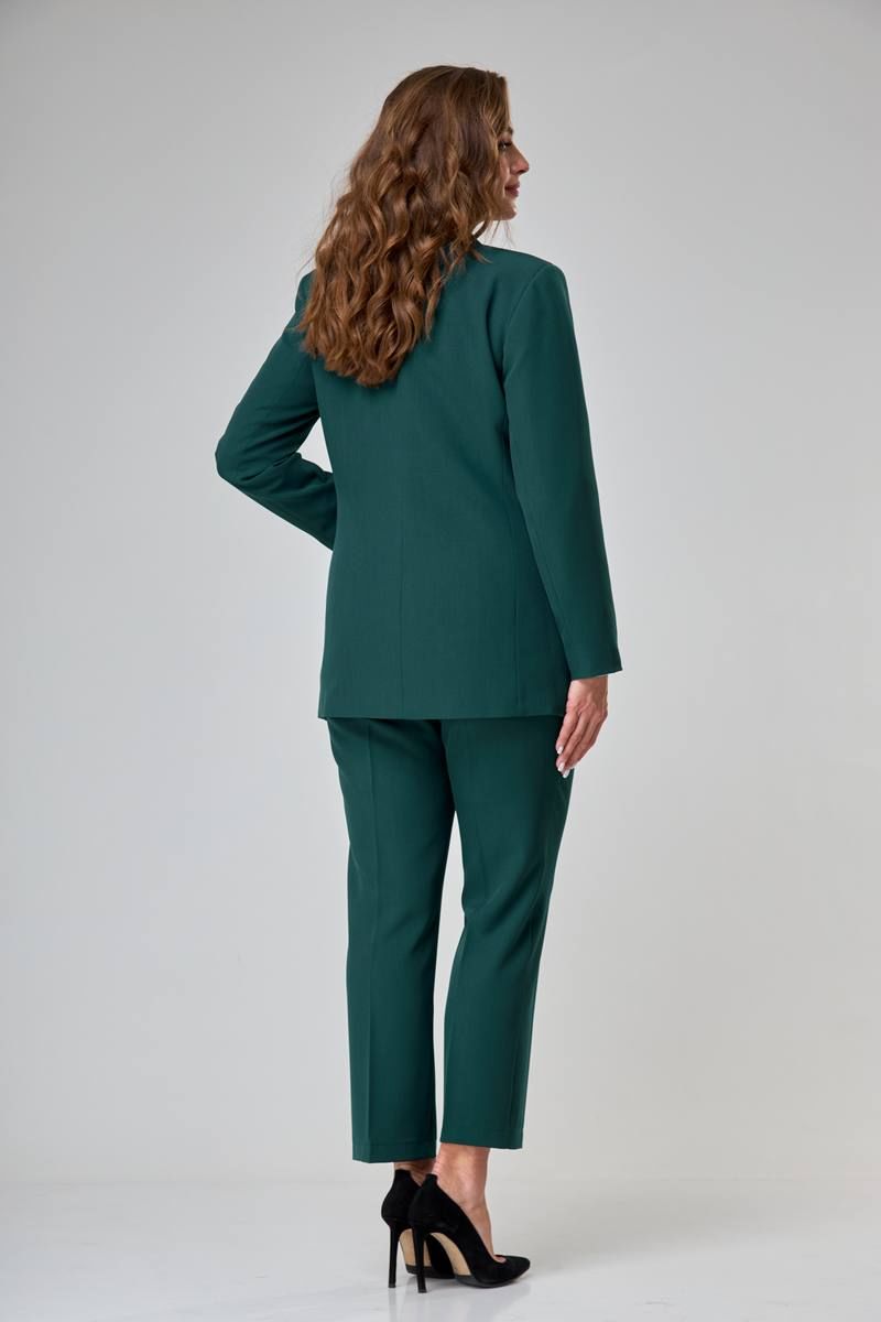 Брючный костюм ANASTASIA MAK 1141 изумрудный