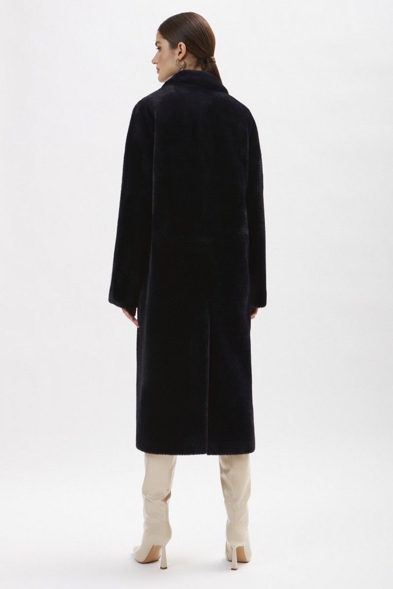Шубы и дублёнки ElectraStyle 6-2214/1м-312 тёмно-синий