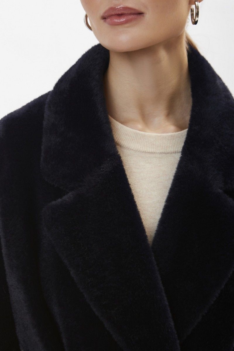 Шубы и дублёнки ElectraStyle 6-2214/1м-312 тёмно-синий
