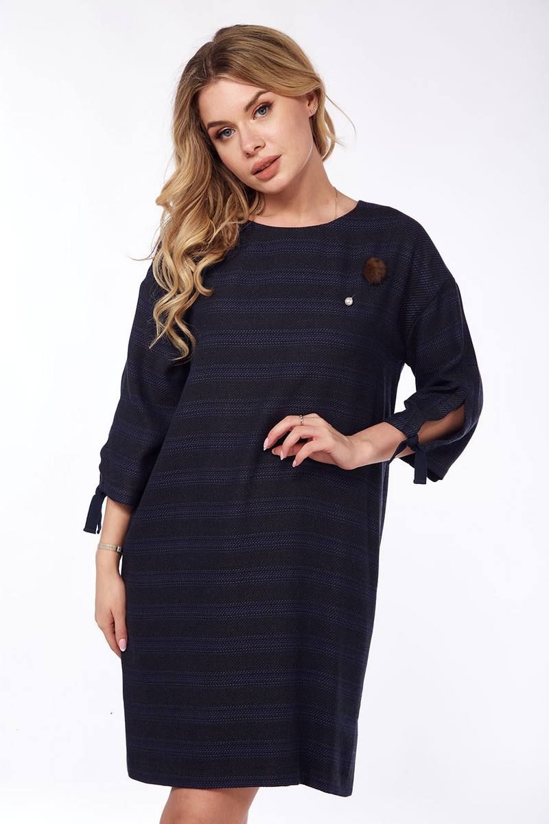 Платья Lady Style Classic 1456 черный_с_синим