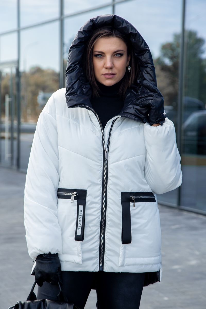 Женская куртка Lady Secret 7289/1 белый+черный