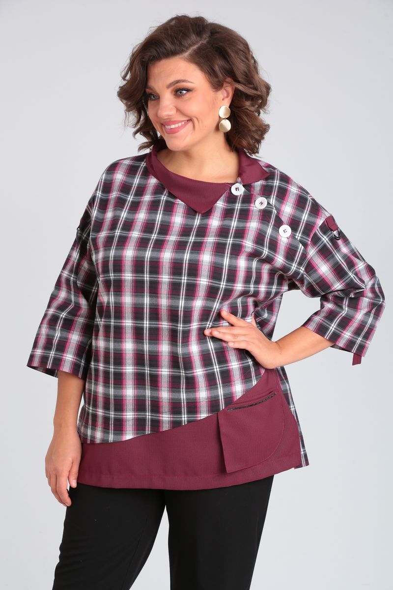 Блузы Michel chic 751/1 бордовый