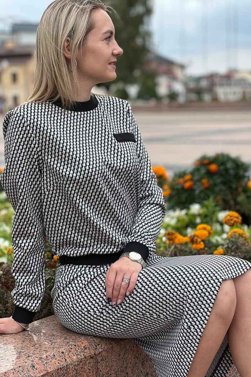 Юбочный комплект S.O.L O Me М-704 бело-розовый