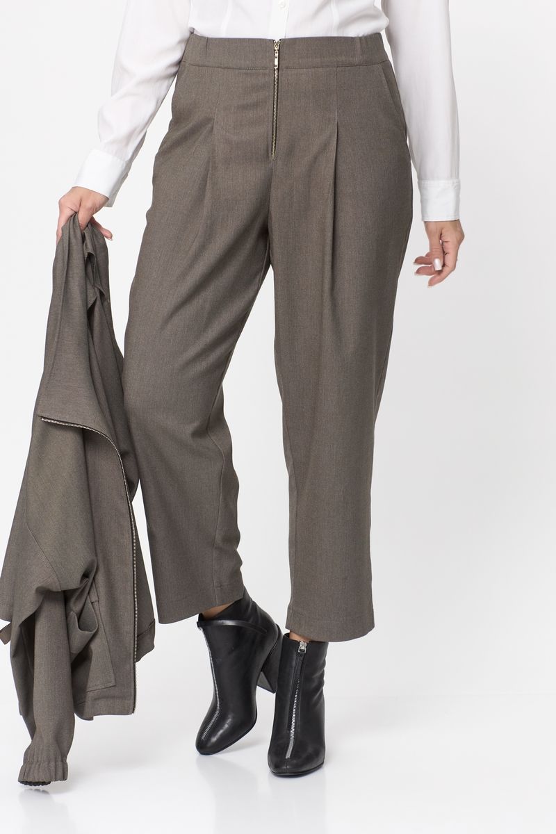 Брючный комплект Michel chic 1351 хаки