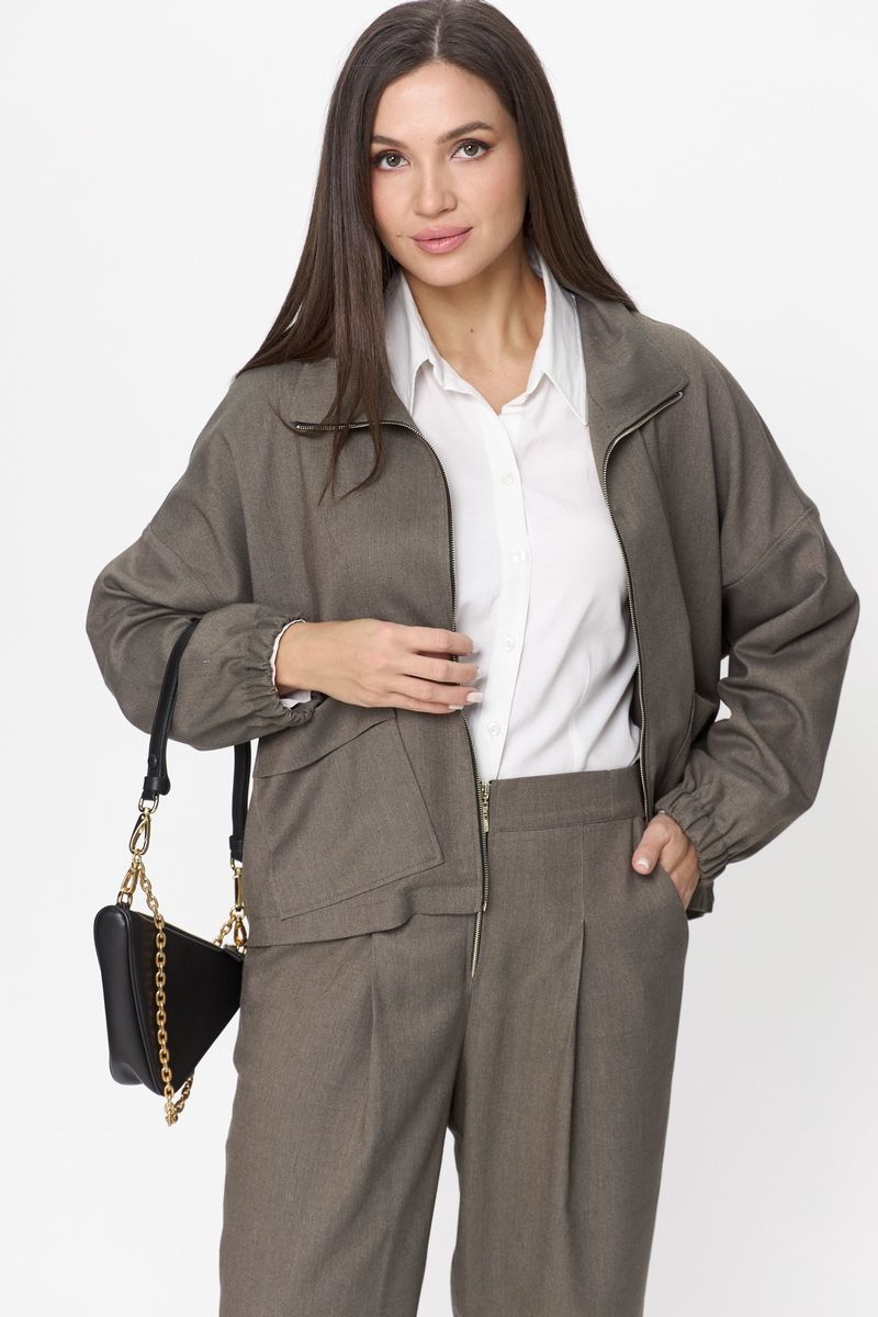 Брючный комплект Michel chic 1351 хаки