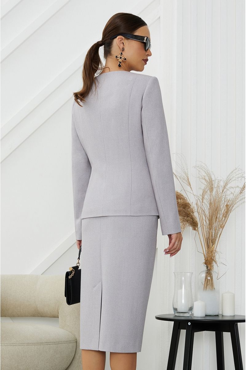 Юбочный костюм Lissana 4820 серый