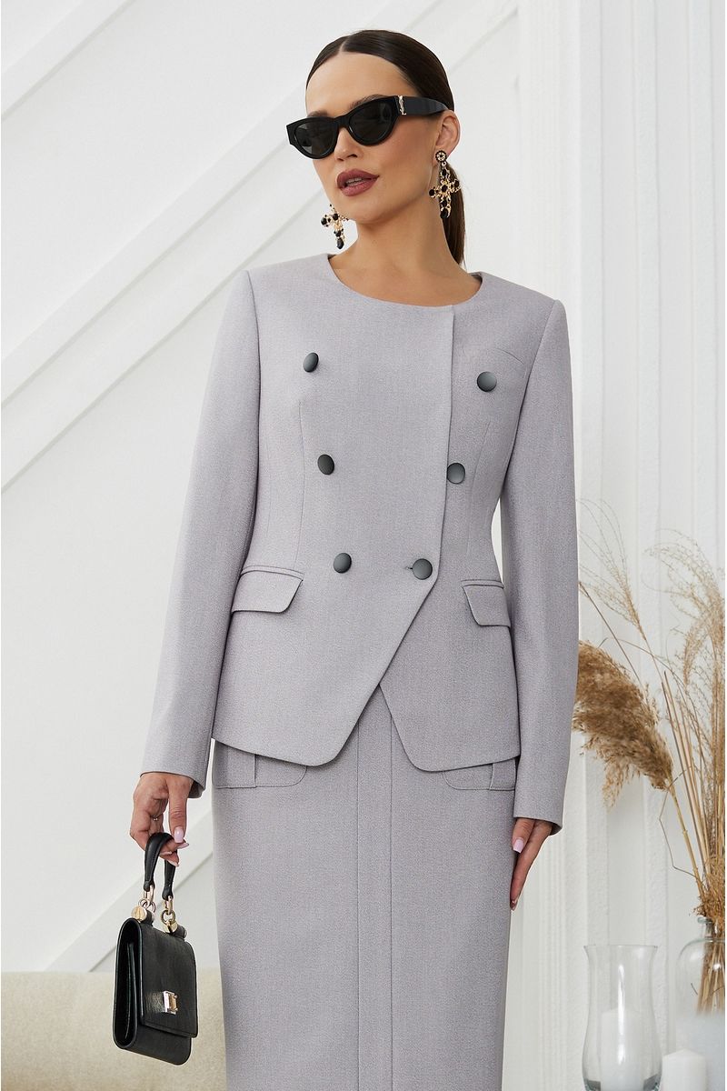 Юбочный костюм Lissana 4820 серый