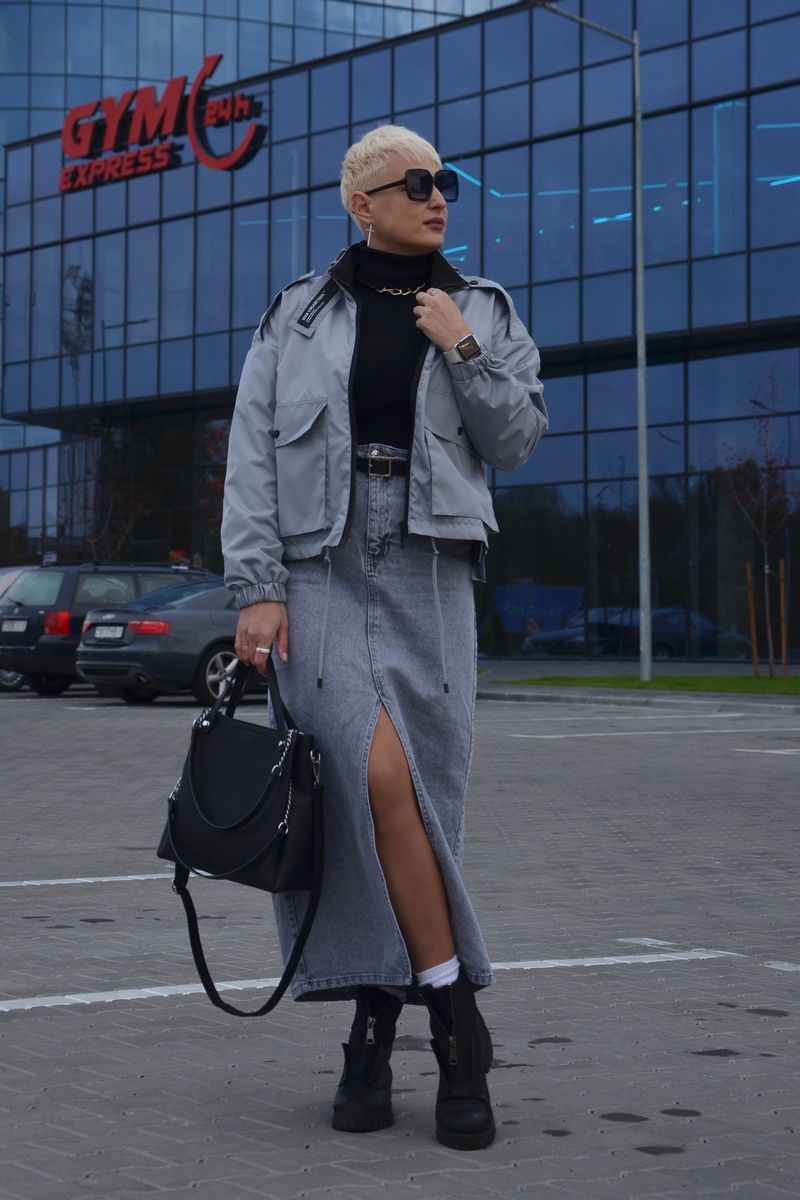 Женская куртка DOGGI 9005/1 серый