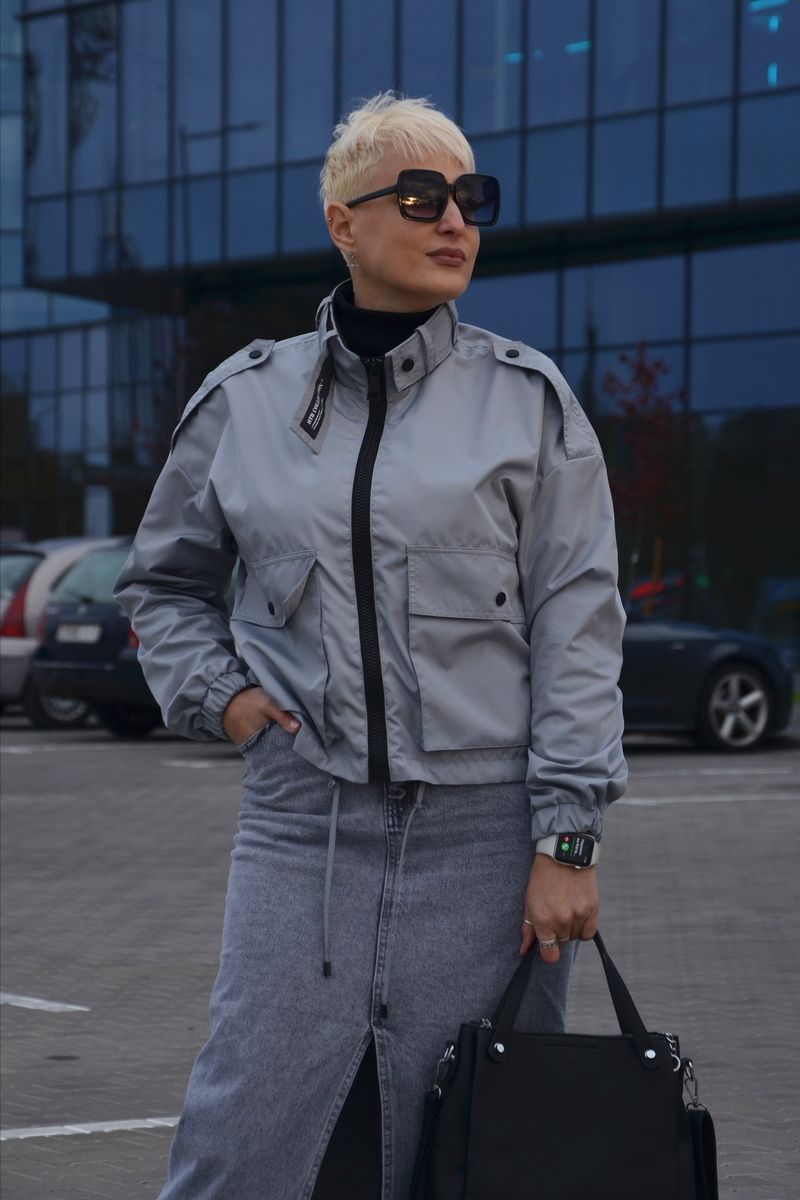 Женская куртка DOGGI 9005/1 серый