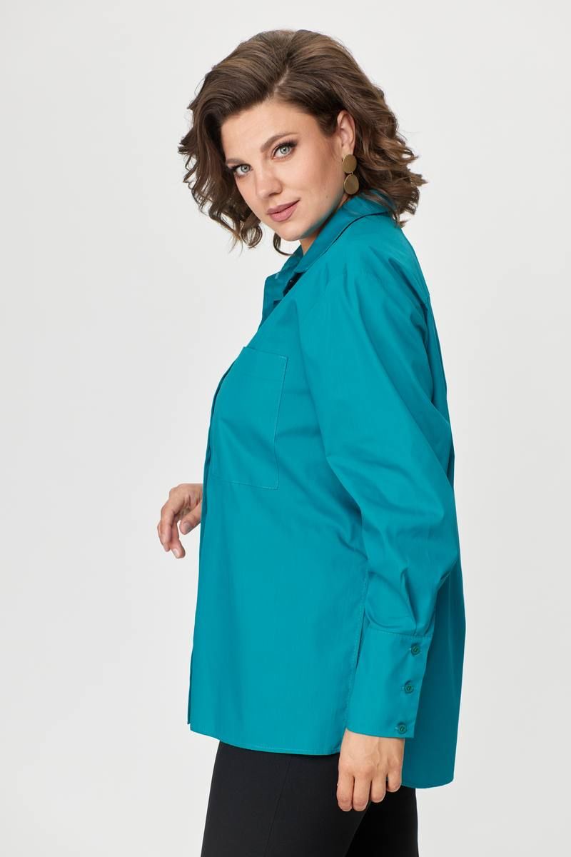 Рубашки Avenue Fashion 0301-4 бирюза