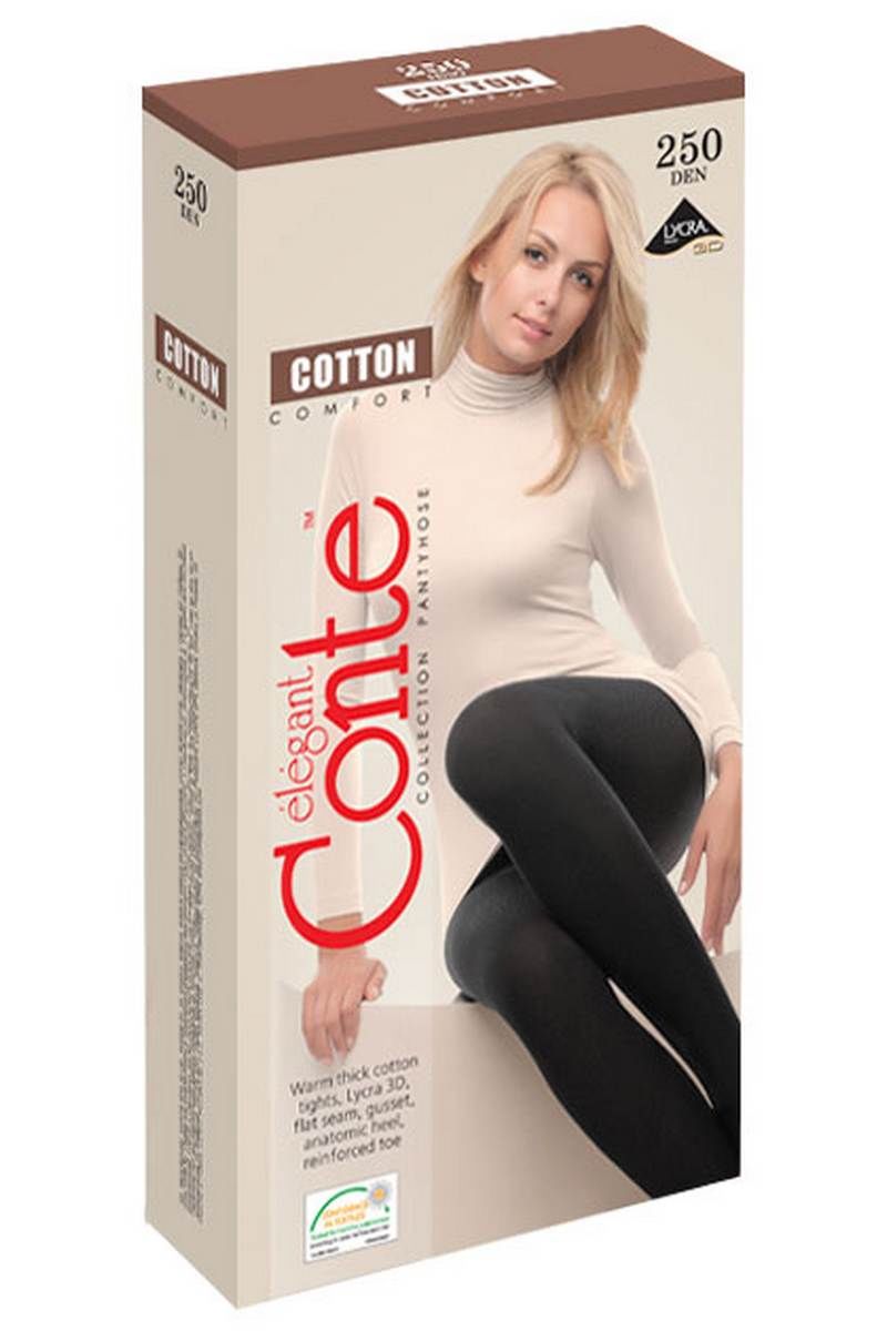Колготки Conte Elegant Cotton_250_Nero