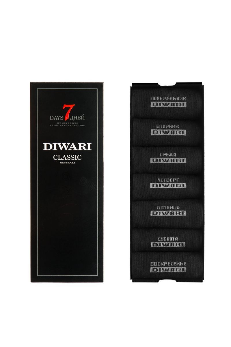 Носки и гетры Conte Elegant DiWaRi_CLASSIC_7 дней_(7 пар)_черный
