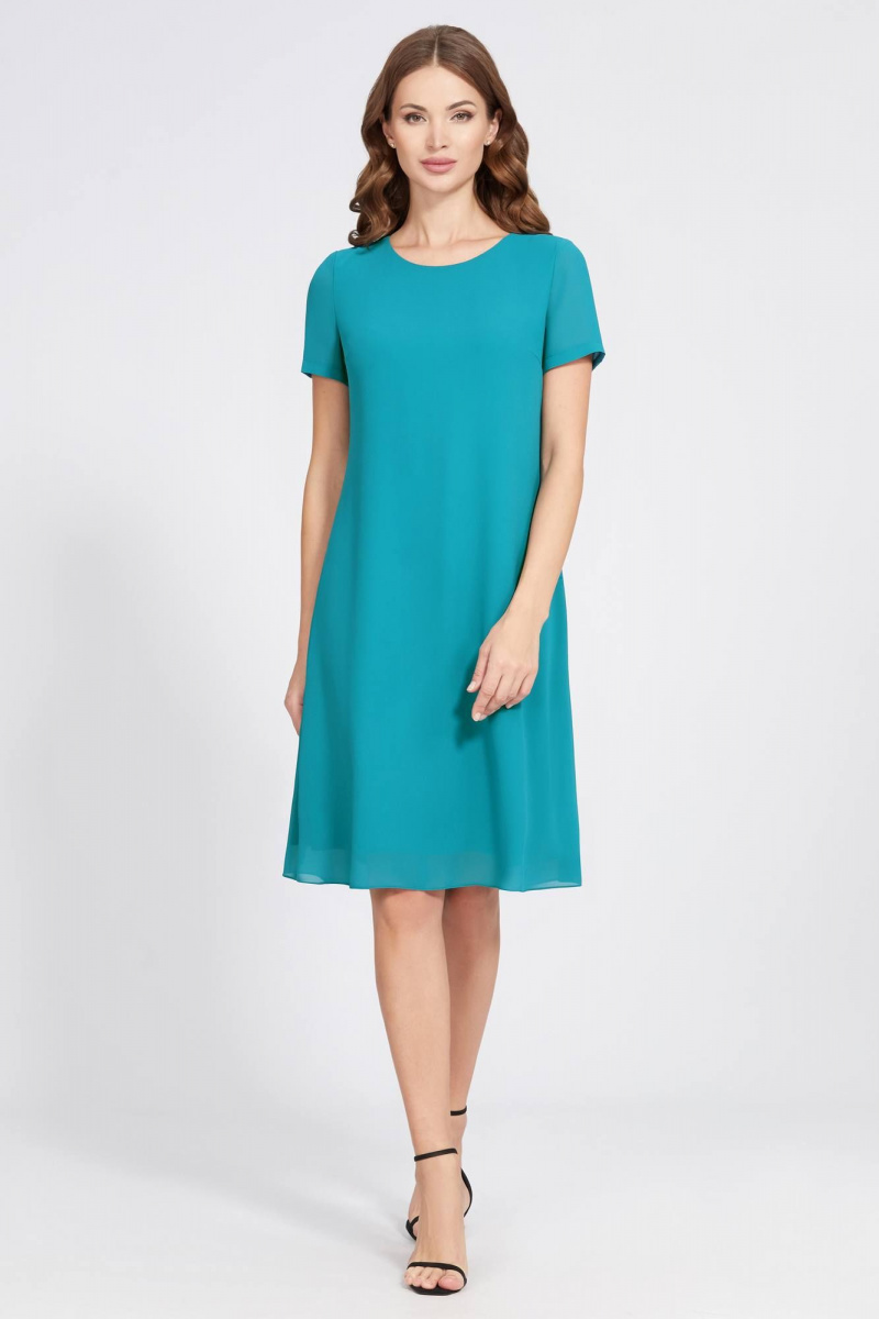 Плательный комплект Bazalini 4843 бирюзовый