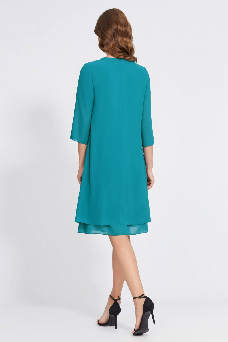 Плательный комплект Bazalini 4843 бирюзовый