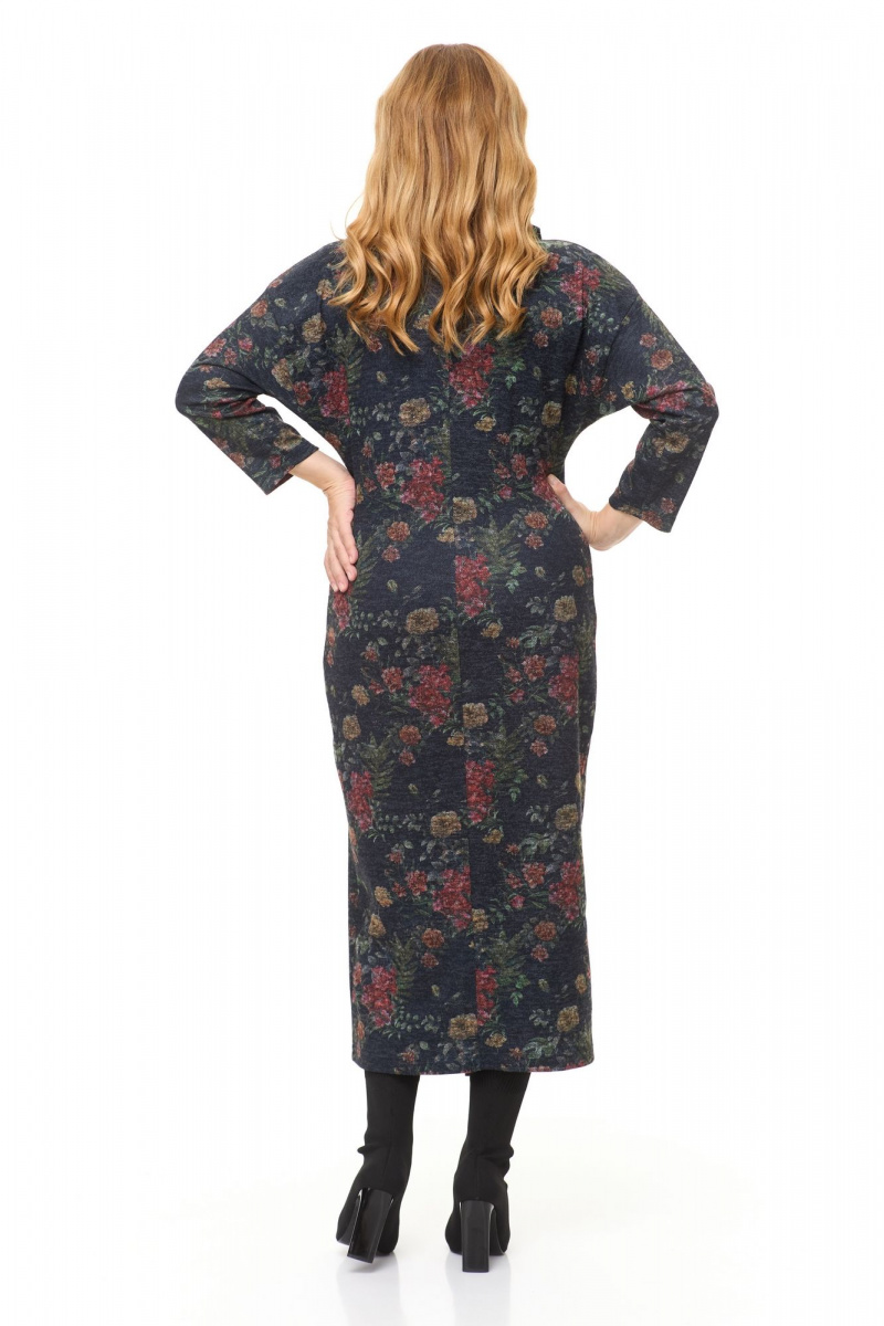 Платья Michel chic 2145 графит-цветы